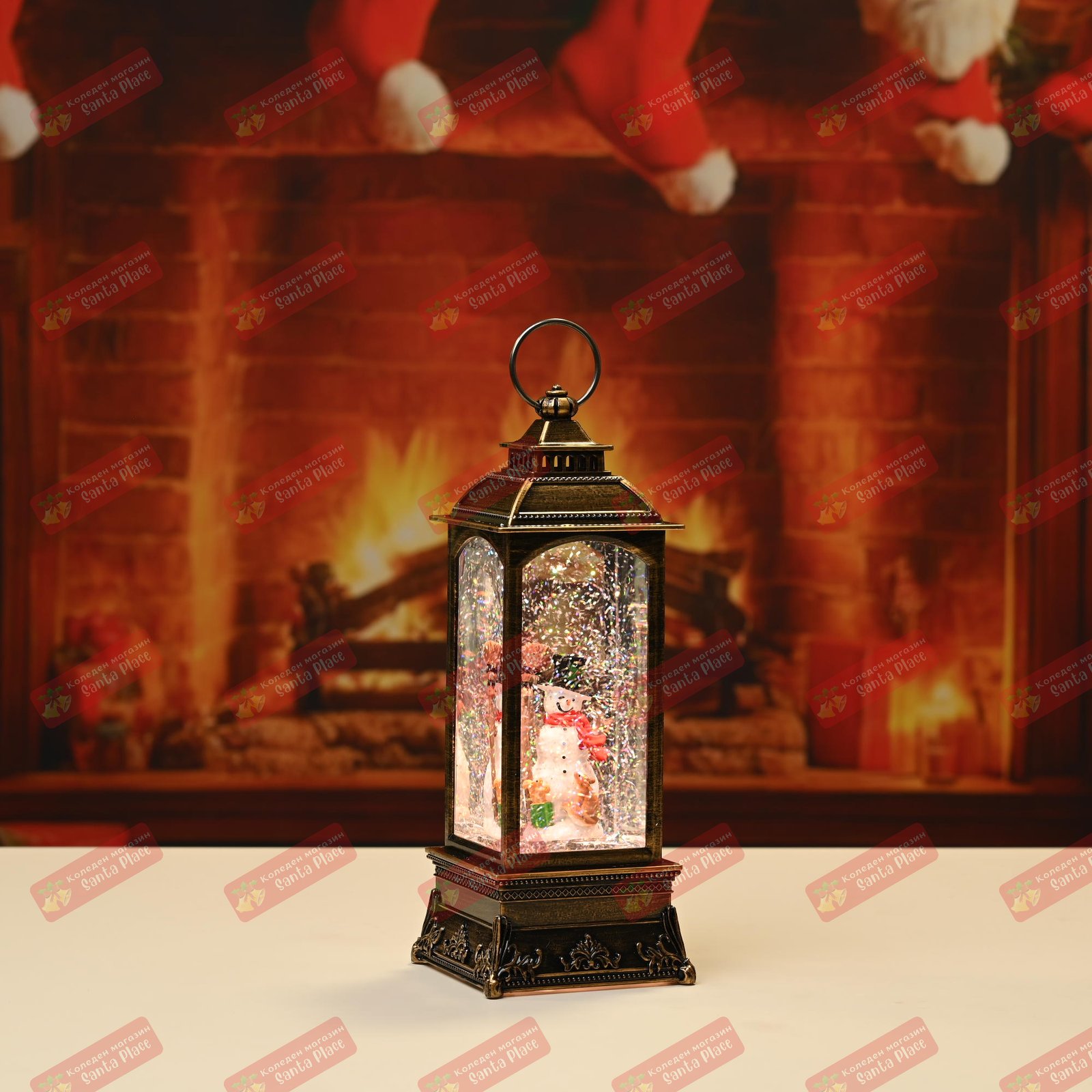 koleden fener prespapie svetesht dqdo koleda snejen chovek