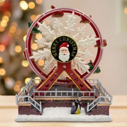 Decorațiuni luminoase cu LED-uri și muzică, tip roată gigantă